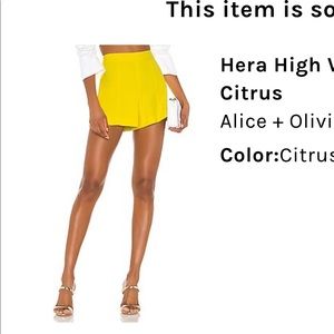 Alice and Olivia NWOT shorts